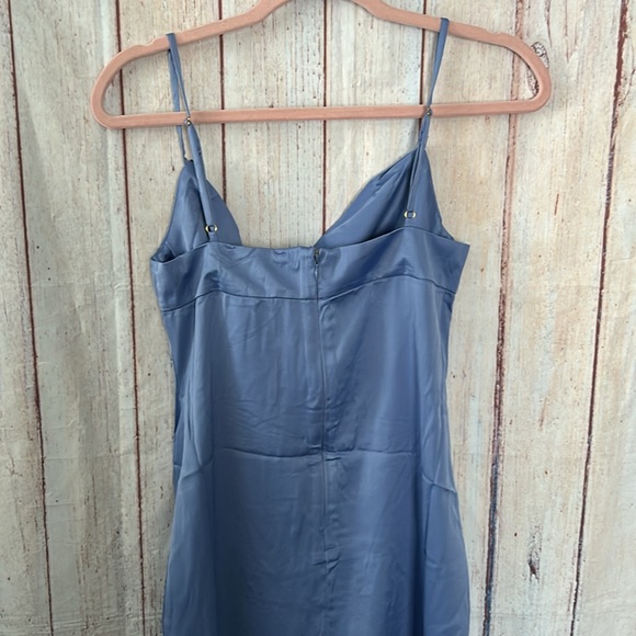 NWT WeWoreWhat Satin Charmeuse Cowl Neck Midi Dress - Picture 8 of 12